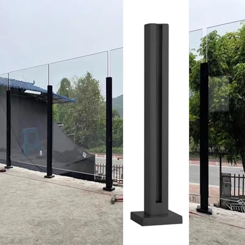 Stainless Steel Railing Posts - 304 Baluster for Outdoor Guardrail, Balcony, Loft, Porch, Attic, Villas, 59 inch Corner Post, Durable & Stylish Safety Solution