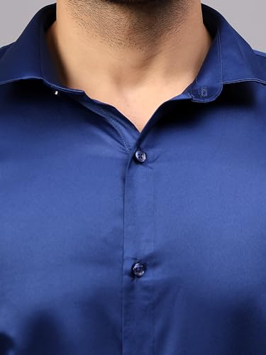 Image of CVC Mens Satin Regular Fit Formal Shirt.