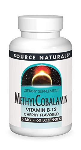Source Naturals Methylcobalamin Vitamin B-12 5mg Cherry Flavored - 60
