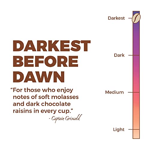 Image of New England Coffee Darkest Before Dawn - Rich and Bold Flavored Dark Roast Ground Coffee - 10 Ounce Bag (Pack of 2)
