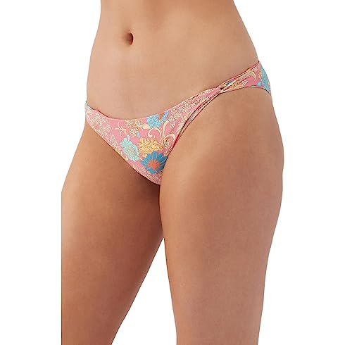 Bas de maillot de bain fleuri corail Belize pour s'épanouir sur la plage cet été