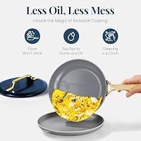 Gotham Steel Modern 11 Pc Ceramic Cookware Set, Elegantly Designed Pots and Pans Set Non Stick with Steamer, Induction Bottom, Premium Stay Cool Handles, Non Toxic PFOA Free, Oven & Dishwasher Safe — image 5