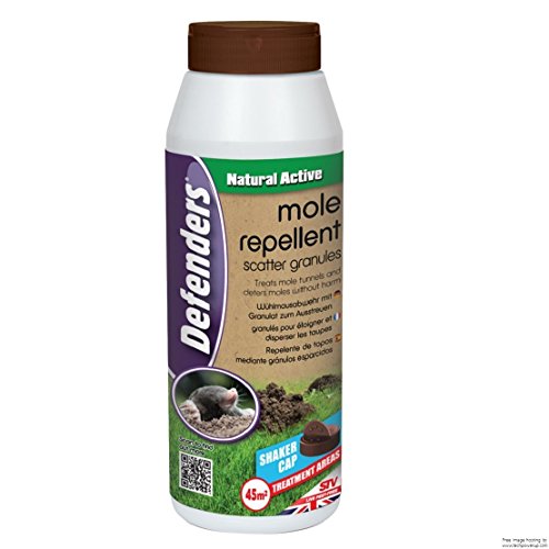 2x Defenders Mole Repellent Scatter Granules - 450g