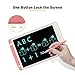Big Side, Richgv LCD Writing Tablet, 10 inches Electronic Graphic Tablet, Writing & Drawing Doodle Board with Memory Lock for Home, School,Office, Pink