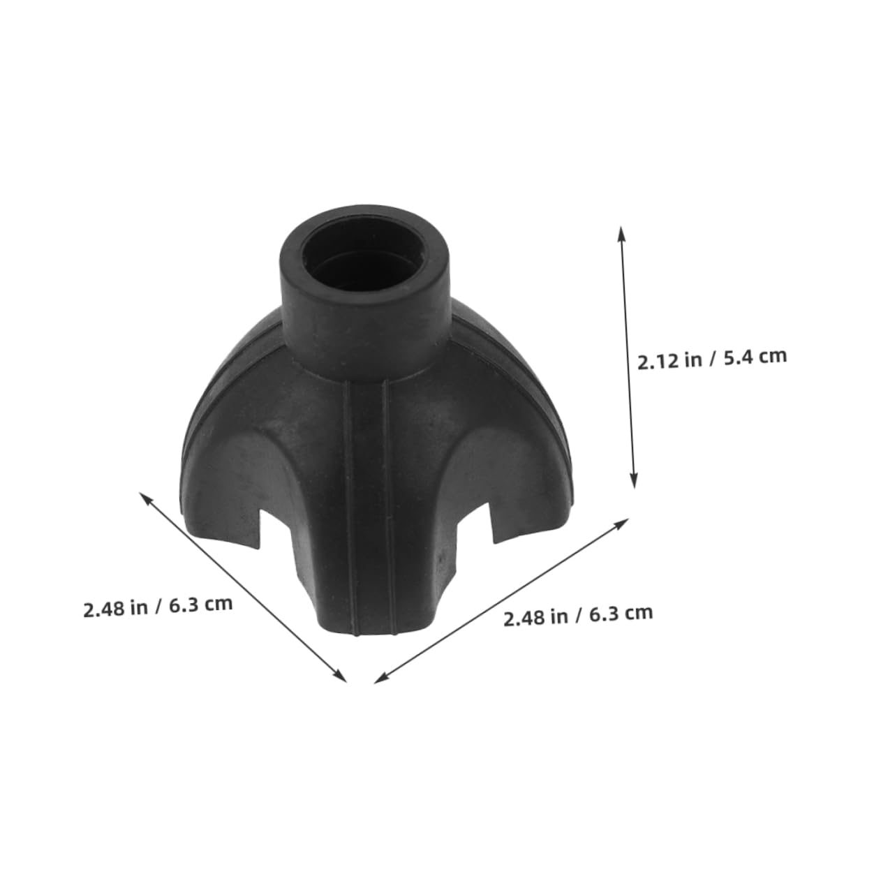 BCOATH Walking Stick Accessories 4pcs Non-Slip Cane Tips Replacement Foot Sturdy Base for Enhanced Stability and Floor