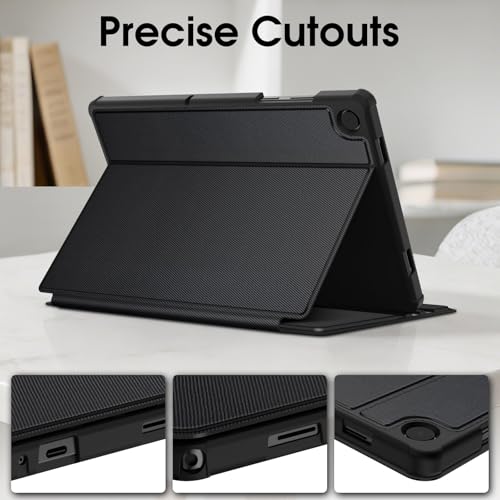 Fintie Hülle für Samsung Galaxy Tab A11+ Plus 11\ 2025 / Tab A9+ Plus 11 Zoll 2023, Slim TPU Folio Tablet Schutzhülle mit Standfunktion, Schwarz