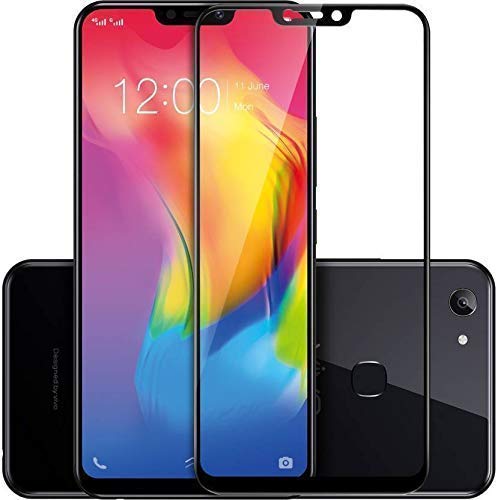 Image of STP FEEL Glass Screen Protector Designed For Vivo Y83 Pro (6.22 inch) [Edge to Edge Coverage] HD Clear, Bubble-Free, Anti-Scratch Full Protection Durable Tempered Glass - Black, Pack of 2