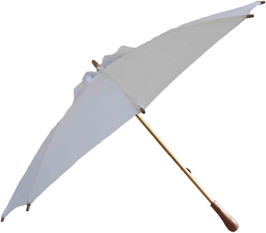 Sun Umbrella. #1 Elegant Parasol UV Umbrella UPF 50 : White Duchess.