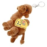 Attache polyvalente : facilement fixable aux sacs à dos, sacs à main et porte-clés, ce porte-clés ajoute une touche charmante à n’importe quel objet, pendentif pour clé de voiture, petit porte-clés en peluche