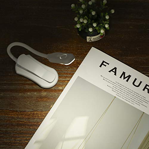 pedkit Luminária de leitura, luminária de leitura para leitura de livros, para a mesa, com clipe, re