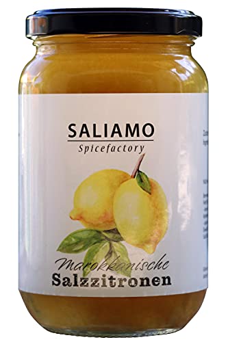 200g Original marokkanische eingelegte ganze Salzzitronen, afrikanische Delikatesse, nordafrikanische Küche, zu Fisch, Hünchen, Fleisch | Saliamo