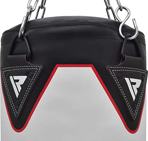 RDX Punching Bag for Boxing Training, Filled Heavy Bag Set with Punching Gloves, Chain, Wall Bracket, Great for Grappling, MMA, Kickboxing, Muay Thai, Karate, BJJ & Taekwondo, 14 pcs 5FT/4FT