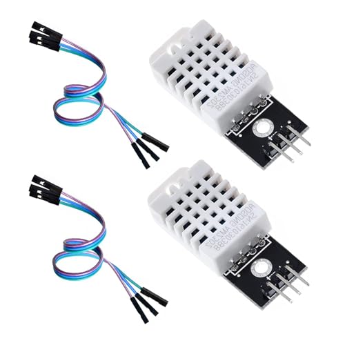 2-Pack Replacement Sensors for DHT22/AM2302 Digital Temperature and Humidity Sensor Modules, Fit for SHT11 and SHT15, Ideal for Arduino Electronic Practice and DIY