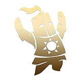 Dark Souls Praise The Sun Knight Decal Vinyl Sticker Auto Car Truck Wall Laptop | Gold | 3' x 5'