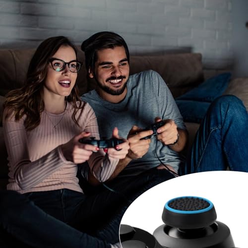 Image of GET IN THE GAME Thumb Grips for PS5, PS4, Xbox One, Switch Pro, PS3, Xbox 360, Anti-Slip Silicone Joystick Caps, 10 Pairs /20 Pcs, Enhanced Grip and Protection