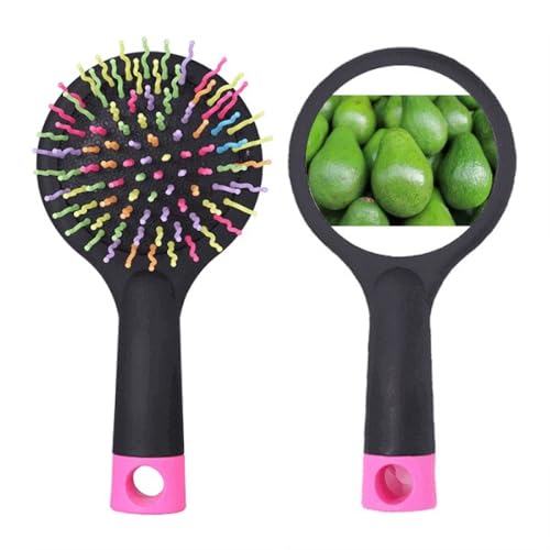 Brosse à cheveux démêlante à coussin imprimé fruits frais pour salon
