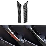 UOADA Car Trim Stickers Door Handle Decals Real Carbon Fiber Interior Cover Compatible with Hyundai Genesis Coupe 2013 2014 2015 2016 Accessories Decorations