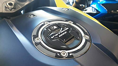 labelbike - 3D Sticker Motorcycle Fuel Tank Cap Protection and Decoration in Resin compatible with SUZUKI V-STROM 1050