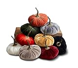 Your Heart's Content Bulk Pricing for 9 Inch Velvet Pumpkins Set of 12, You Choose Colors, Wholesale Bulk Home Decor, Handmade Home Decor