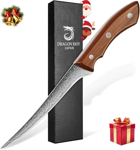 DRAGON RIOT Damascus Boning Knife