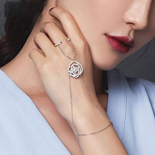 Bijoux en Argent Féminin S&RL Bracelet Bague Monobloc Haut de Gamme