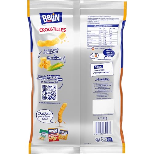 Biscuits Apéritifs Goût Emmental Croustilles Belin Le Sachet De 138 G - vue 5