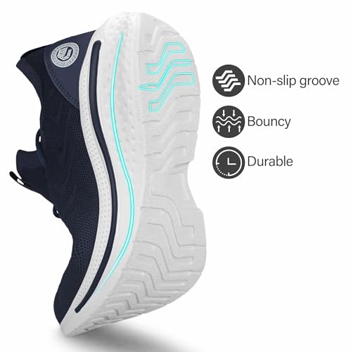 Image of Pujcs Mens Tennis Shoes Slip on Sneakers Ligthtweight Wlking Running Shoes for Work Gym Workout Sports Atheletic