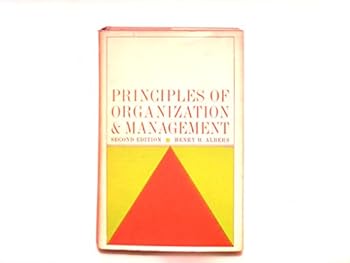 Hardcover Principles of Organization & Management Book