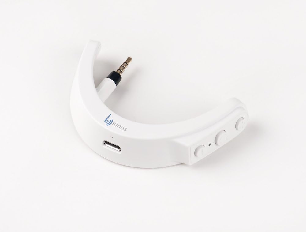BTunes Wireless Bluetooth Adapter for Bose Quiet Comfort QC25 Headphones, White Receiver