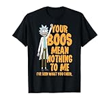Rick and Morty Halloween Your Boos Mean Nothing to Me T-Shirt