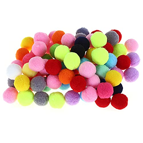 Appoo Pièces Pompon Coloré Boules De Pom Pom Boules en Peluche Moelleuses pour La Fabrication Artisanale Boules Moelleuses Multicolores De Différentes Tailles Enfants Arts Et Artisanat Cover
