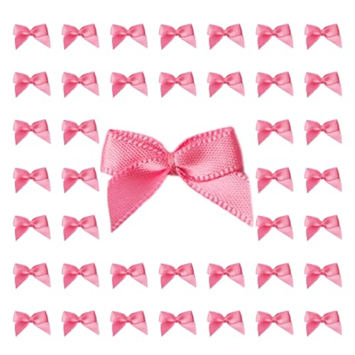 200 Pcs Mini Bows Small Ribbon Bows Bowknot Flowers Appliques DIY Crafts