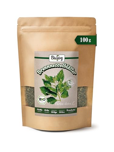 Biojoy Thé d'ortie BIO (100 g), séché et coupé, Feuilles d'ortie (Urtica dioica)