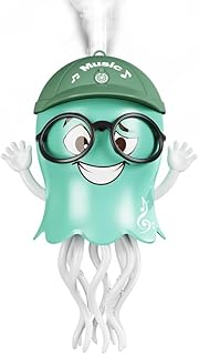 Kingjie Magical Dancing Octopus Toy - LED Light Show, Music, and Mist Effects, Perfect for Kids' Stress Relief and Desk Decor - Ideal Birthday or Christmas GIF (Green - Spray)
