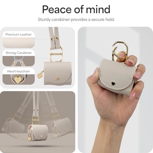 Image of Spigen Cyrill Mini Bag for Airpods 4 (2024) Case Cover - Dark Beige