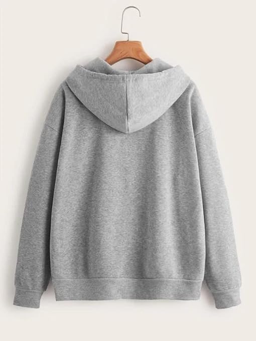 Image of Women Cotton Zipper Hoodie