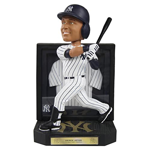 Derek Jeter New York Yankees Framed Jersey Showcase Retired Bobblehead MLB