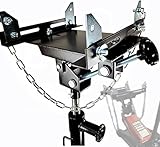 PARTS-DIYER Transmission Jack Adapter 1/2 Ton for Hydraulic Floor Jack Conversion Garage, 1100lbs/0.5T Loading Gearbox Removal Adaptor for Cars, Trucks and Other Vehicles, Black
