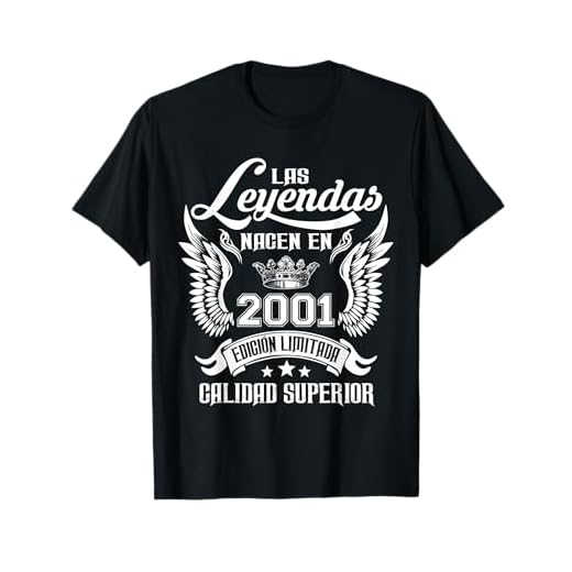 Cumpleaños 21 Años Las Leyendas Nacen En 2001 Camiseta