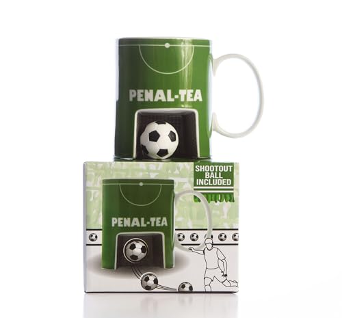 Boxer Gifts Penal-Tea Football Gift Mug - Novelty Presents For Him, Green - Image 3