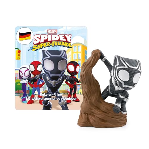 tonies Hörfigur für Toniebox Spidey und Seine Super-Freunde Raketen-Rhino & 3 weitere spannende Abenteuer Hörspiel für Kinder ab 4 Jahren Spielzeit ca. 57 Minuten