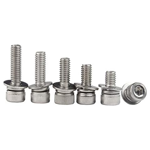 KINDOYO M10 Maschinenschraube - 304 Edelstahl Zylinderkopf Innensechskant Cover