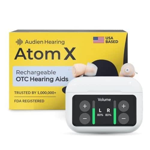 Audien Atom X Hearing Aid For Seniors & Adults with