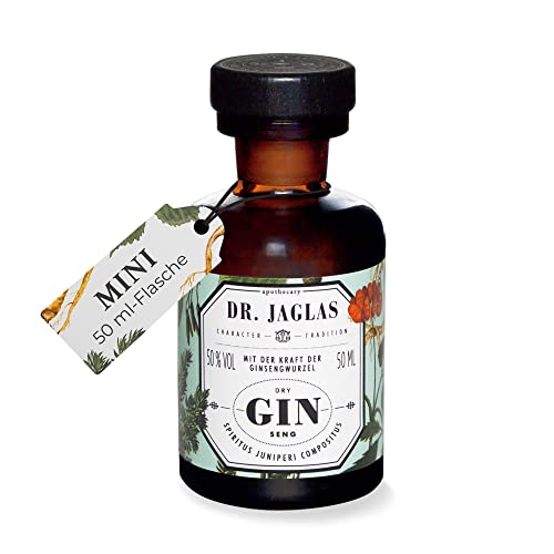 Dr. Jaglas Gin Seng | Wacholderbeer-Spiritus als Einzelflasche mit 50 ml | 50% Vol Cover