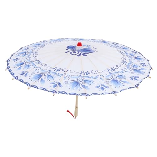 BESTYASH Paraguas de papel al óleo estilo chino. Bailar sombrilla paraguas oriental plegable decoración vintage decoración fiesta paraguas vintage chino paraguas de fotografía calicó