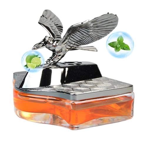 Eagle Car Air Freshener - Alloy Perfume Ornament, Scent Cartridge, Luxury Shape, Easy Install Clip System | Neutralizes Smell, I