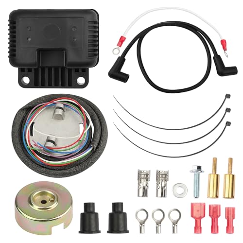 Plcenter 53-660 Ignition Kit for Harley-Davidson Big Twin 1970-1999,for Programmable Ignition for Sportster 1971-2003,for Most Aftermarket Shovelhead Evolution Sportster Engines