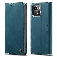 Cover Retrò In Pelle Per IPhone 5/5S/SE - Custodia Flip Portafoglio Con Supporto E Chiusura Magnetica - Nero