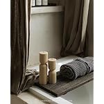LAWA Hourglass Pillar Candle - Large Beautiful Handmade Pillar Scented Soy Wax Candle Elegant Bubble Aesthetic Candle Housewarming Gift Home Room Shelf Decor Idea Sandstone (Set of 2) - Image 5