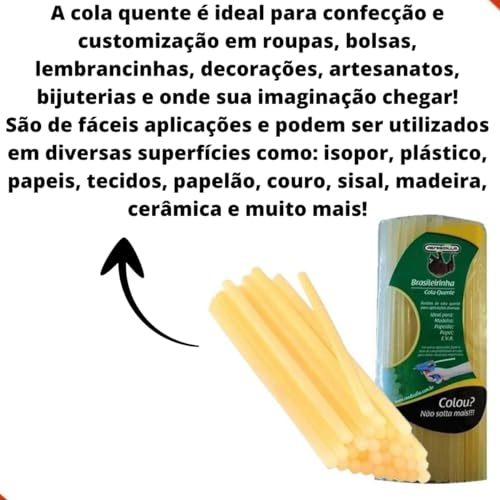 Bastao Cola Quente Brasileirinha Martelinho Ouro 1kg Rendicolla